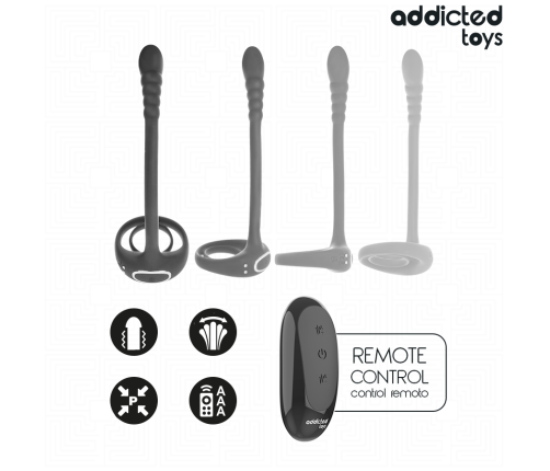 ADDICTED TOYS - P-SPOT VIBRATING COCK RING REMOTE CONTROL