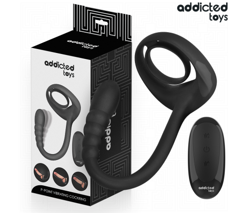 ADDICTED TOYS - P-SPOT VIBRATING COCK RING REMOTE CONTROL
