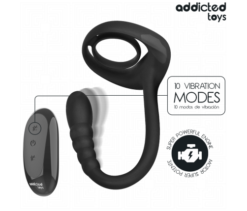 ADDICTED TOYS - P-SPOT VIBRATING COCK RING REMOTE CONTROL