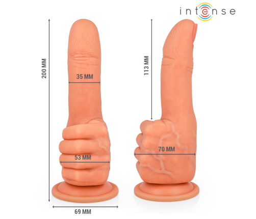 INTENSE - BENDER G-SPOT STIMULATOR FLEXIBLE HAND 11.3 CM