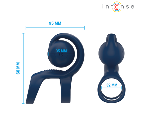 INTENSE - TYSON COCK RING WITH VIBRATING BALL Ø 3.2 CM