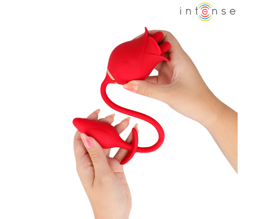 INTENSE - MELANIE DOUBLE CLITORIS STIMULATOR WITH ZIGZAG TONGUE