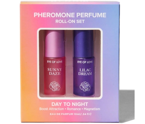 EYE OF LOVE - BLOOM DAY TO NIGHT PHEROMONE ROLL-ON PERFUME SET 2 X 5 ML