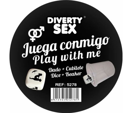 DIABLO PICANTE - WHITE HARD DICE WITH POSITIONS AND CUBE