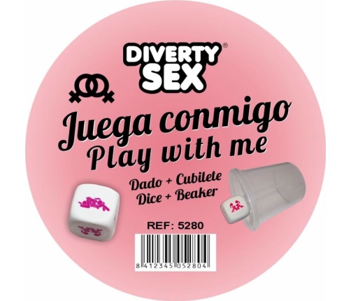 DIABLO PICANTE - WHITE HARD DICE WITH WOMAN POSITIONS AND CUBE