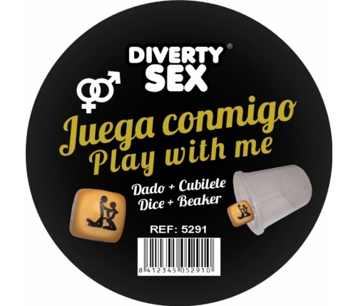 DIABLO PICANTE - GOLDEN HARD DICE WITH POSITIONS AND CUBE