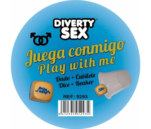 DIABLO PICANTE - GOLDEN HARD DICE WITH MEN POSITIONS AND CUBE