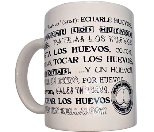 DIABLO PICANTE - WHITE MUG WITH BALLS SYNONYMS 370 ML