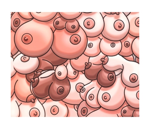 DIABLO PICANTE - COLOR MOUSE PAD WITH BOOBS DESIGN