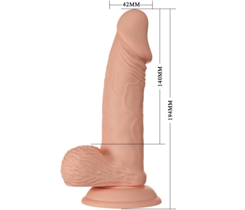 BAILE - BEAUTIFUL ENCOUNTER ZEBULON FLEXIBLE REALISTIC DILDO 19.4 CM NATURAL