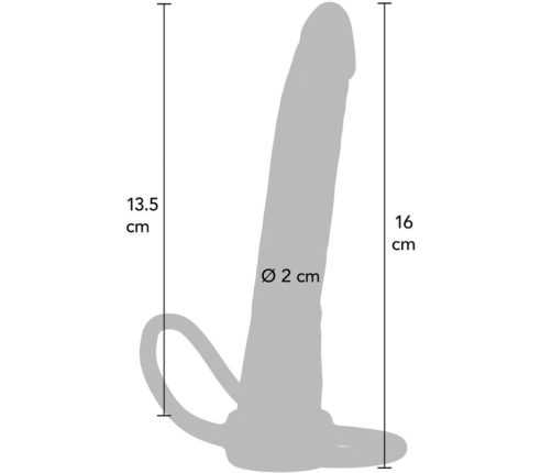 GET REAL - DOUBLE TROUBLE SILICONE ANAL PENETRATOR 16 CM