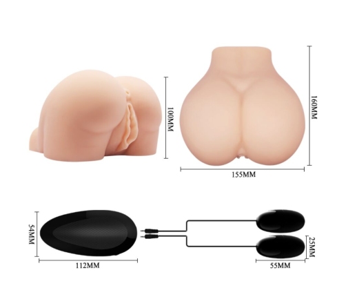 CRAZY BULL - REALISTIC VAGINA AND ANUS WITH VIBRATION POSITION 8