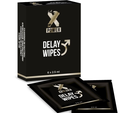 X POWER - DELAY WIPES 6 UNITS