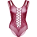 LEG AVENUE - 81641X SEAMLESS BODYSUIT BURGUNDY SIZE 1X/2X