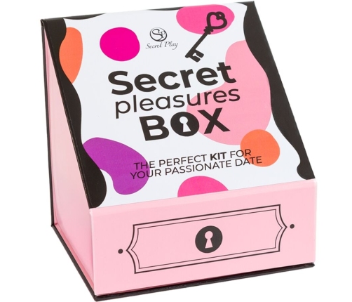 SECRET PLAY - PLEASURES BOX FOR COUPLES: DICE + VIBRATING BULLET + FEATHER PEN