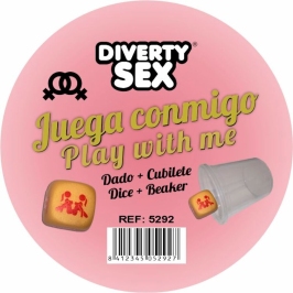 DIABLO PICANTE - GOLDEN HARD DICE WITH WOMAN POSITIONS AND CUBE DIABLO PICANTE - GOLDEN HARD DICE WITH WOMAN POSITIONS AND CUBE