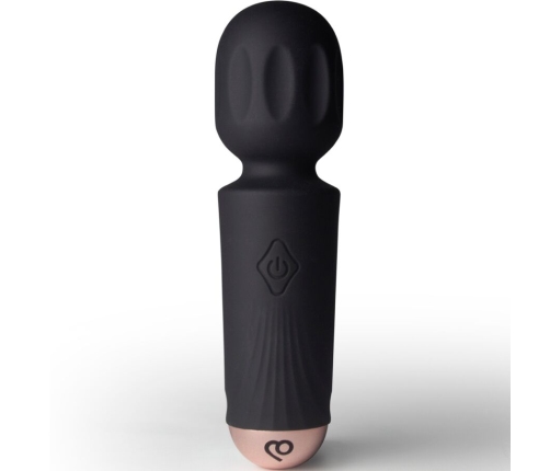 ROCKS-OFF - MINI RECHARGEABLE WAND 16 FUNCTIONS BLACK TULIP