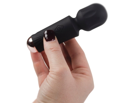 ROCKS-OFF - MINI RECHARGEABLE WAND 16 FUNCTIONS BLACK TULIP