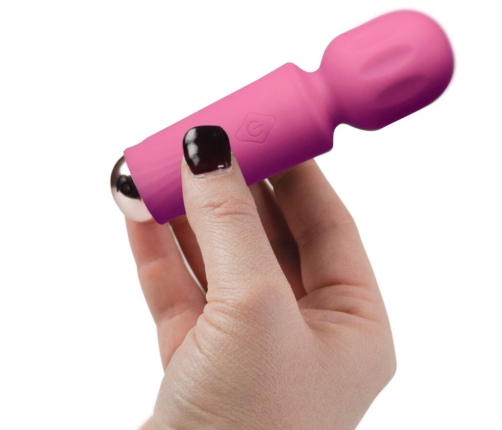 ROCKS-OFF - MINI RECHARGEABLE WAND 16 FUNCTIONS PEONY PINK