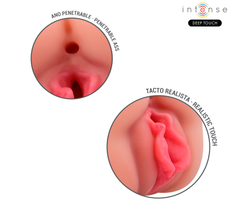 INTENSE DEEP TOUCH - RILEY DOUBLE MOUTH & VAGINA MASTURBATOR