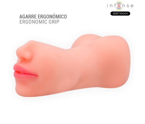 INTENSE DEEP TOUCH - RILEY DOUBLE MOUTH & VAGINA MASTURBATOR