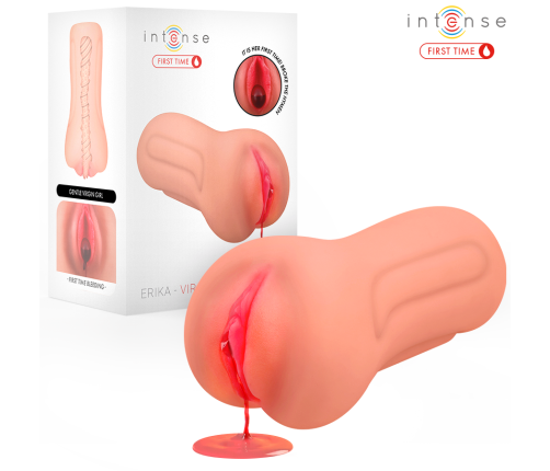 INTENSE FIRST TIME - ERIKA VIRGIN MASTURBATOR WITH BLEEDING