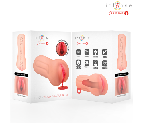 INTENSE FIRST TIME - ERIKA VIRGIN MASTURBATOR WITH BLEEDING