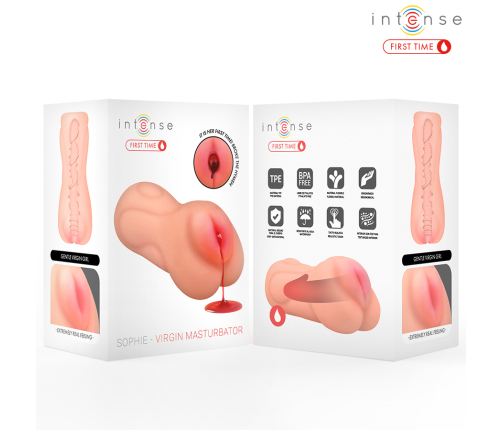INTENSE FIRST TIME - SOPHIE VIRGIN MASTURBATOR WITH BLEEDING