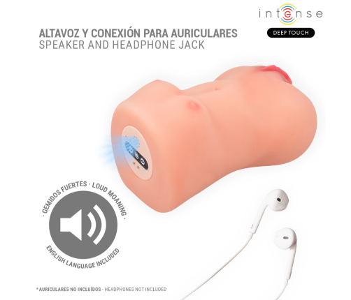 INTENSE DEEP TOUCH - CATHERINE VIBRATOR & SUCTION MASTURBATOR WITH VOICE