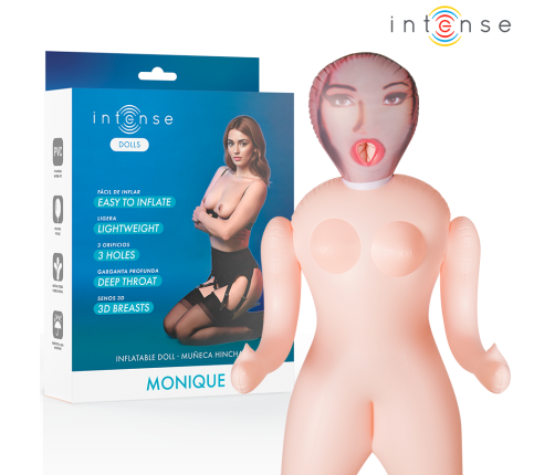 INTENSE DOLLS - MONIQUE INFLATABLE DOLL WITH THREE ORIFICES