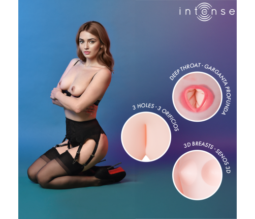 INTENSE DOLLS - MONIQUE INFLATABLE DOLL WITH THREE ORIFICES