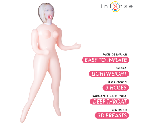 INTENSE DOLLS - INGRID INFLATABLE DOLL WITH THREE ORIFICES