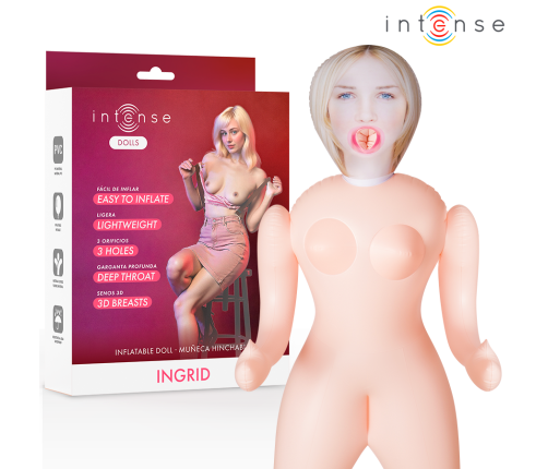 INTENSE DOLLS - INGRID INFLATABLE DOLL WITH THREE ORIFICES