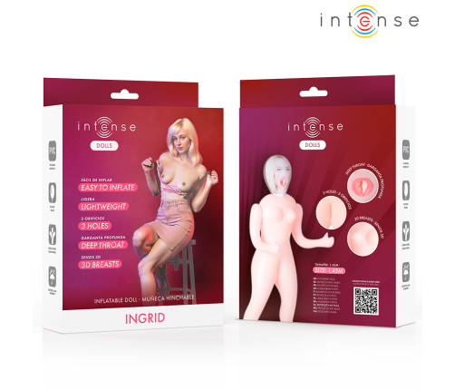 INTENSE DOLLS - INGRID INFLATABLE DOLL WITH THREE ORIFICES