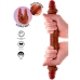 GET REAL - DOUBLE-ENDED SILICONE DILDO CARAMEL 35 CM