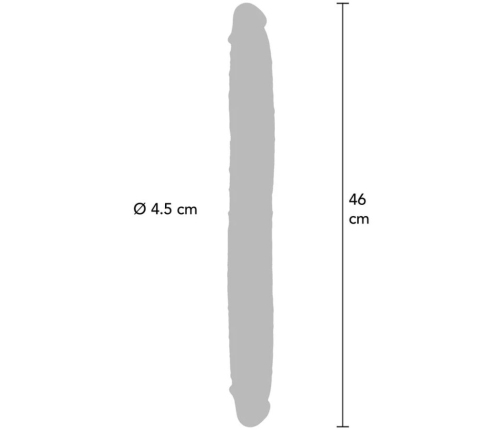 GET REAL - DOUBLE-ENDED SILICONE DILDO CARAMEL 46 CM