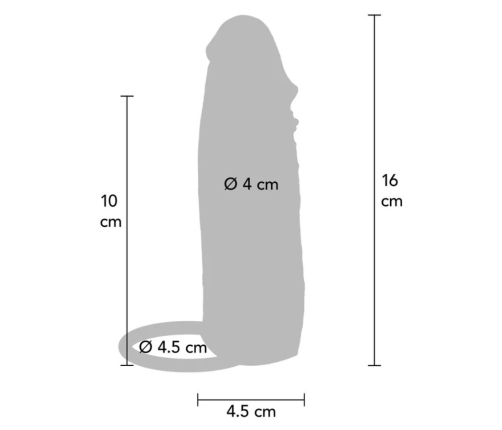 GET REAL - HYDRATED SKIN SILICONE VIBRATING PENIS SLEEVE CARAMEL 16 CM