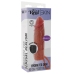 GET REAL - HYDRATED SKIN SILICONE VIBRATING PENIS SLEEVE CARAMEL 16 CM