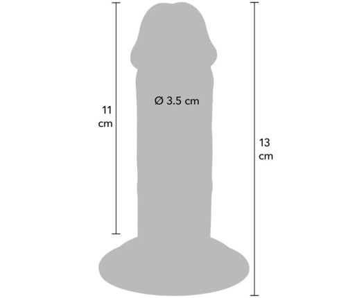 GET REAL - DELUXE THICK DOUBLE-DENSITY TPE DONG 13 CM