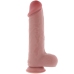 GET REAL - PENE REALÍSTICO DELUXE CON TESTÍCULOS EXTRA GRUESO 31 CM