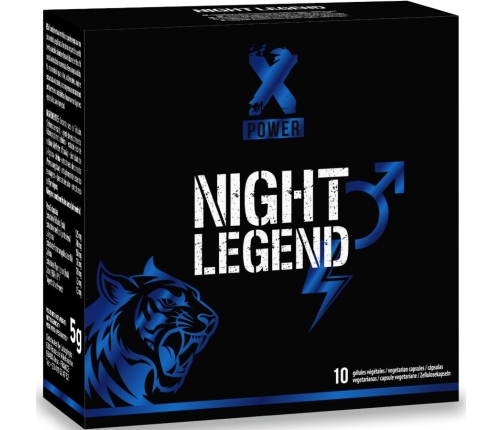 XPOWER - NIGHT LEGEND FAST ACTING STIMULANT FOR ERECTION AND PERFORMANCE 10 CAPSULES