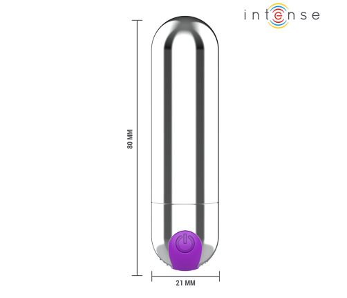 INTENSE - KAREN MINI RECHARGEABLE VIBRATING BULLET SILVER