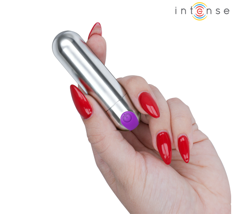 INTENSE - KAREN MINI RECHARGEABLE VIBRATING BULLET SILVER