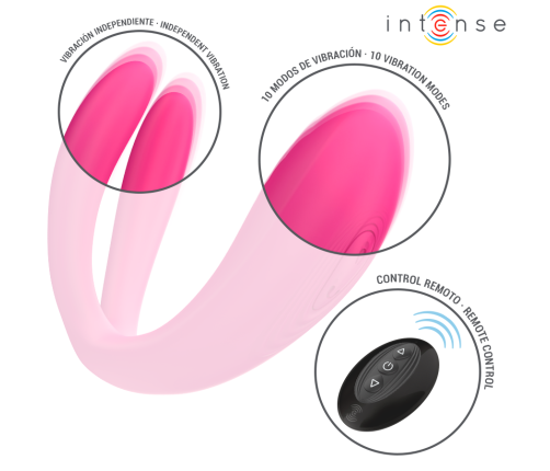 INTENSE - JULIA DOUBLE VIBRATOR CLAMP STIMULATOR REMOTE CONTROL