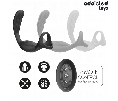 ADDICTED TOYS - DUAL PROSTATIC COCK RING REMOTE CONTROL