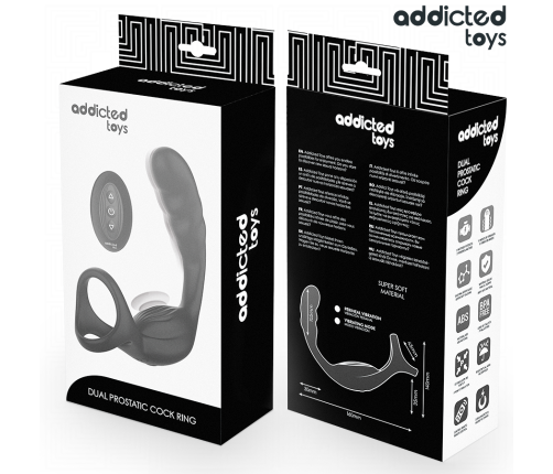 ADDICTED TOYS - DUAL PROSTATIC COCK RING REMOTE CONTROL
