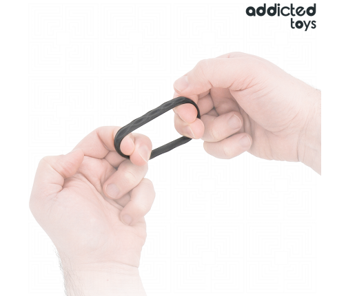 ADDICTED TOYS - TEXTURED COCK RING SET 4 SIZES