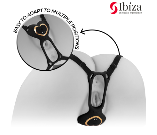 IBIZA - HEART PANTY COUPLE VIBRATOR REMOTE CONTROL