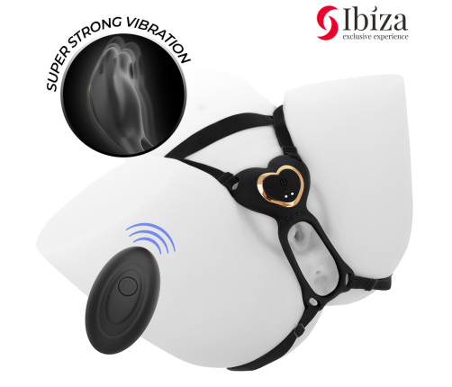 IBIZA - HEART PANTY COUPLE VIBRATOR REMOTE CONTROL