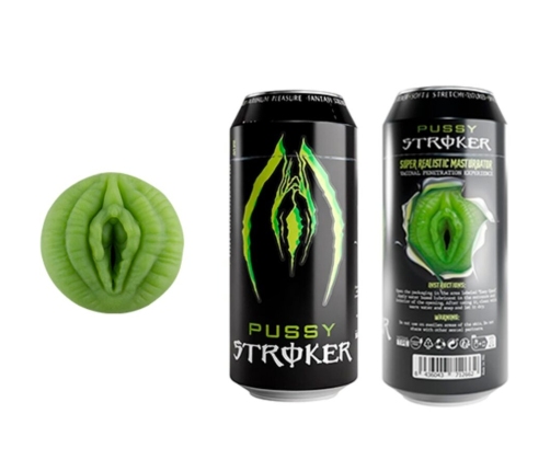 ALIVE - PUSSY STROKER MALE MASTURBATOR VAGINA ENERGETIC DRINK CAN